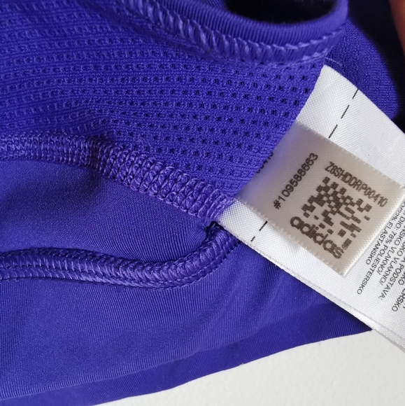 Adidas techfit Medium Compression climacool Purple Sports Bra in Size XS - Picture 9 of 10